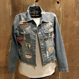 Aolinna Jean Jacket Women's Small